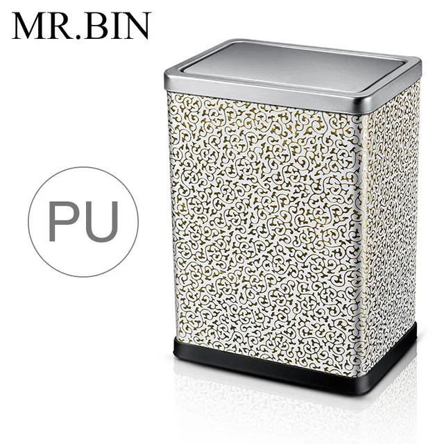 MR. BIN Prullenbak PU Materiaal Staal Rolling Cover Type Vuilnisbak ... MR. BIN Prullenbak PU Materiaal Staal Rolling Cover Type Vuilnisbak ...
