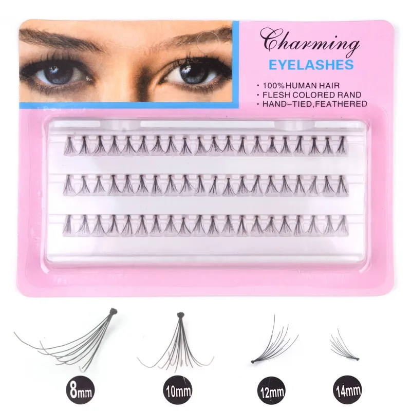 

Fashion 60 Bundles Mink Eyelash Extension Natural 3D Volume Faux Eyelashes Individual Eye Lashes Fake False Eyelashes