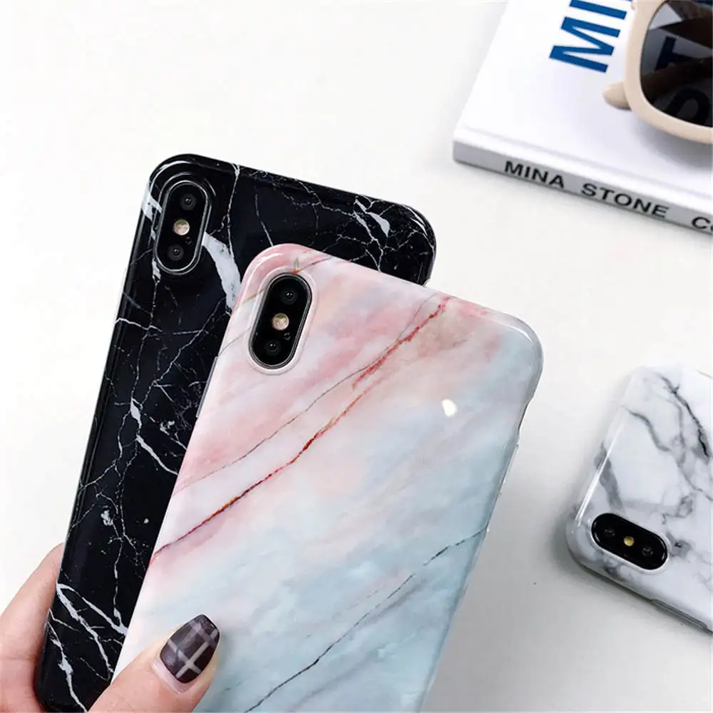 Lovebay мраморный чехол для iPhone XS Max 7 8 6 6s Plus X XR XS мягкий IMD задняя крышка чехол для телефона силиконовый камень текстура для iPhone 6 7