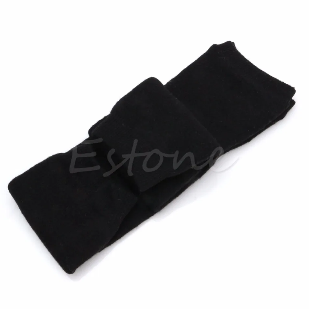 

New Women Men Warm Cashmere Wool Knee Warmers Leg Thigh High Pad Legging