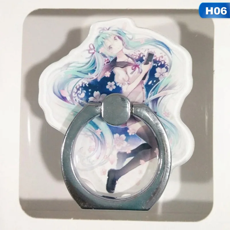 

1 Pc Universal Hatsune Miku Phone Holder Stand 360 Degree Acrylic Finger Ring For Phone Mobile Phone