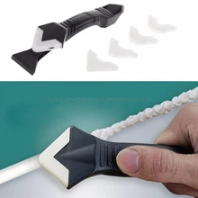 Bricolage 3 en 1 scellant Angle grattoir Silicone truelle coulis calfeutrage coin décapant outil Silicone truelle JUN28 livraison directe