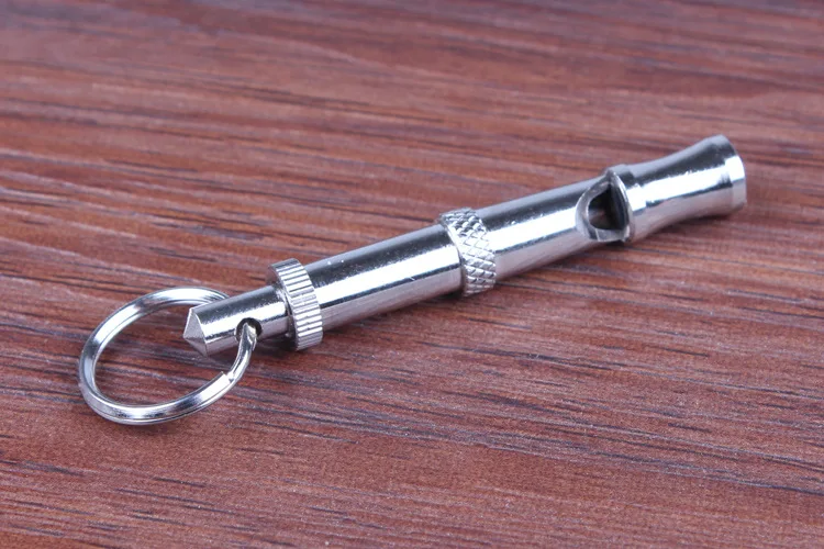 2pcs High Quality Stainless steel Dog Puppy Whistle Ultrasonic Adjustable Sound Key Training for Dog Pet