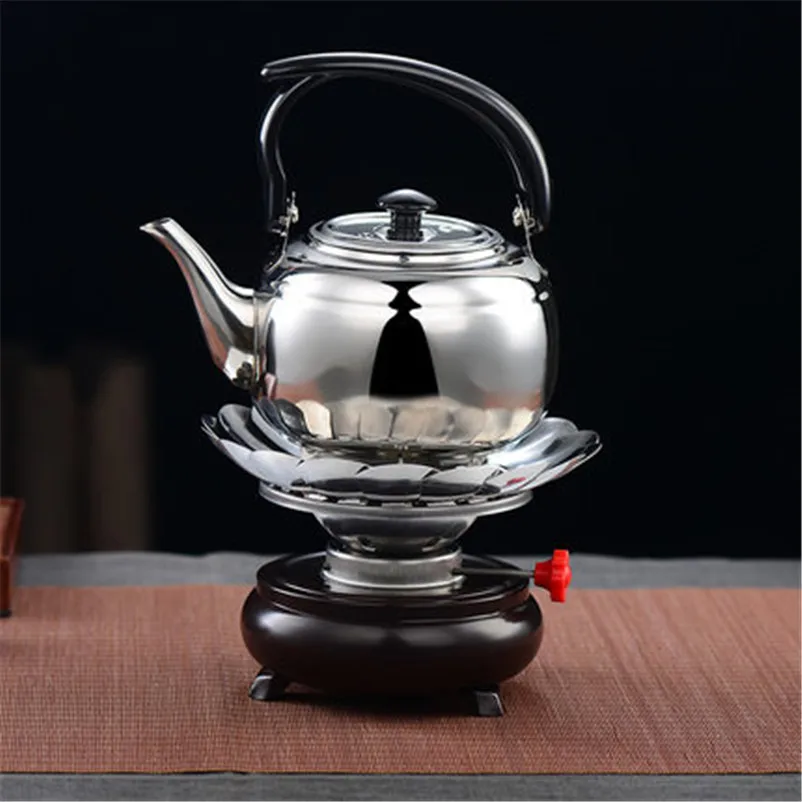 XMT-HOME из нержавеющей стали спиртовая горелка чайник теплее набор теплее для чая gongfu чай 1 шт