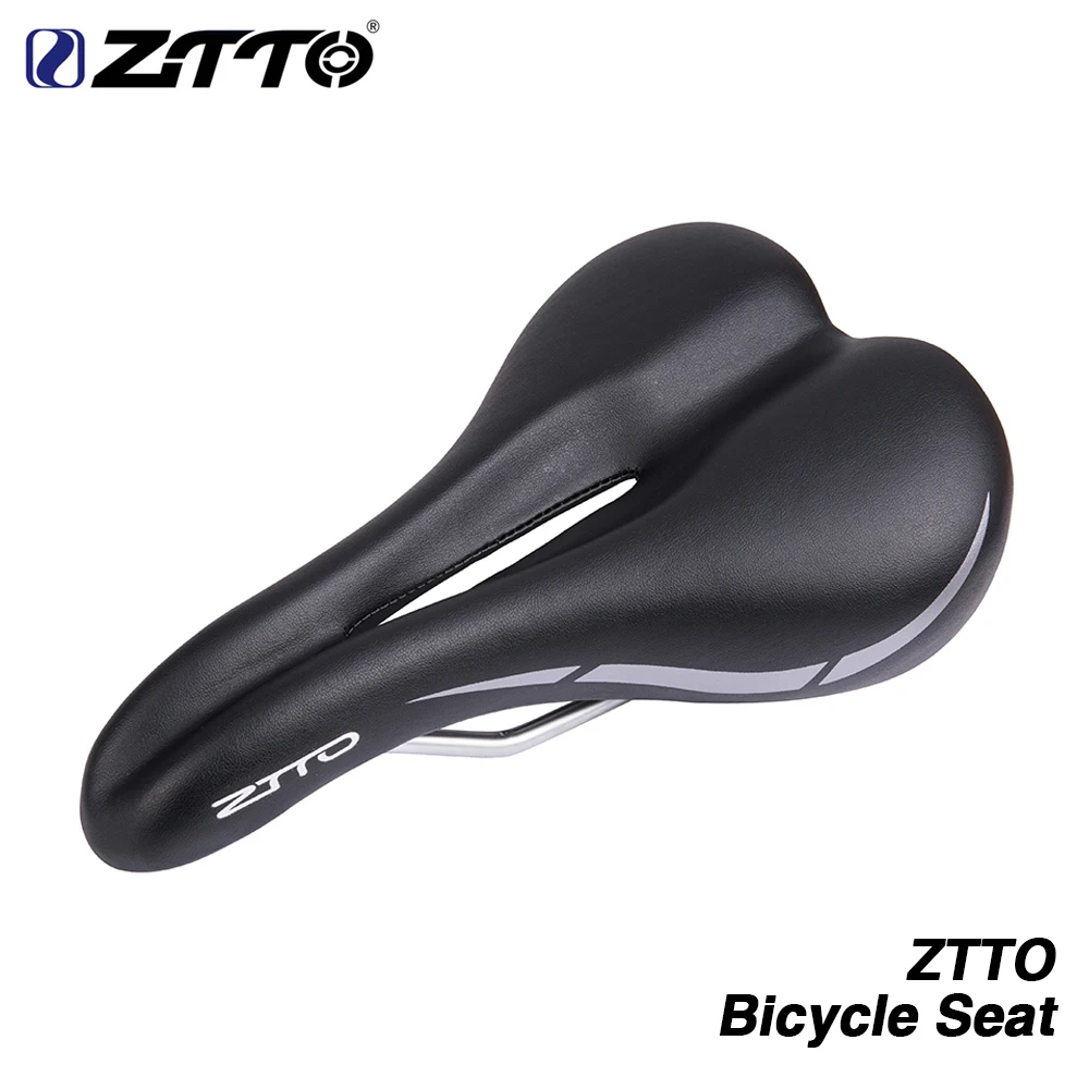 

ZTTO Bicycle Saddle Soft Comfortable Hollow Breathable City Bike Big Cushion Thicken Wide Mountain Bike Shockproof Cycling Seat