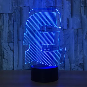 

Millennium Falcon Light 7 Color Change 3D Pound Lamp Decor Bulbing Lamp Gadget LED Lighting Home Light for Child Gift