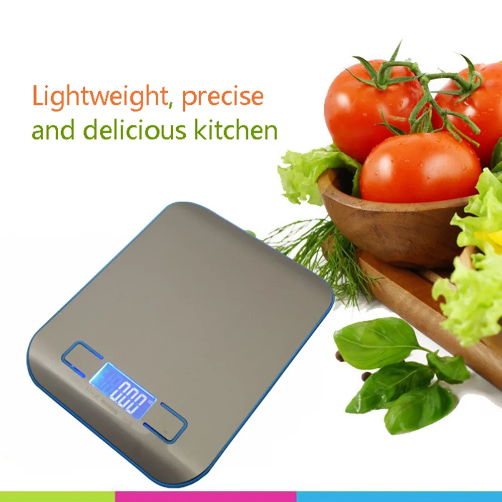 

Digital Kitchen Scale Multifunction Food Scale 11 lb 5 kg Silver kitchen scale Stainless bilancia da cucina