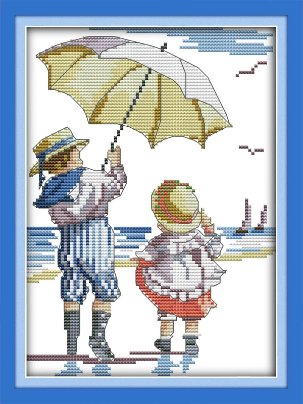 

The Wind Rises Counted 11CT Printed 14CT DMC Cross Stitch Set DIY Chinese Cotton Cross-stitch Kit Embroidery Needlework