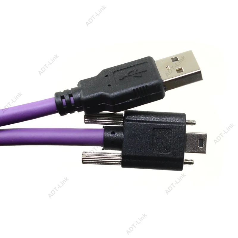 Câmera de Visão de Máquina 5pin com Parafuso de Fixação para Fonte de Imagem Mini Cabo Industrial Imagem Daheng Hikvision Usb 2.0 - Image 4