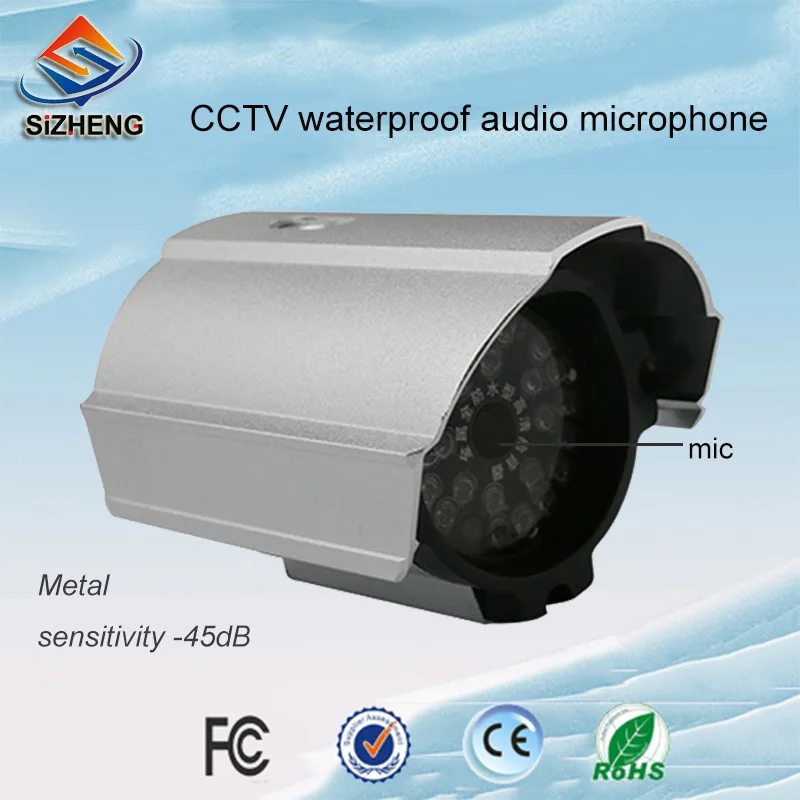 

SIZHENG SIZ-190 Outdoor security microphone waterproof CCTV audio monitor for video surveillance cameras system