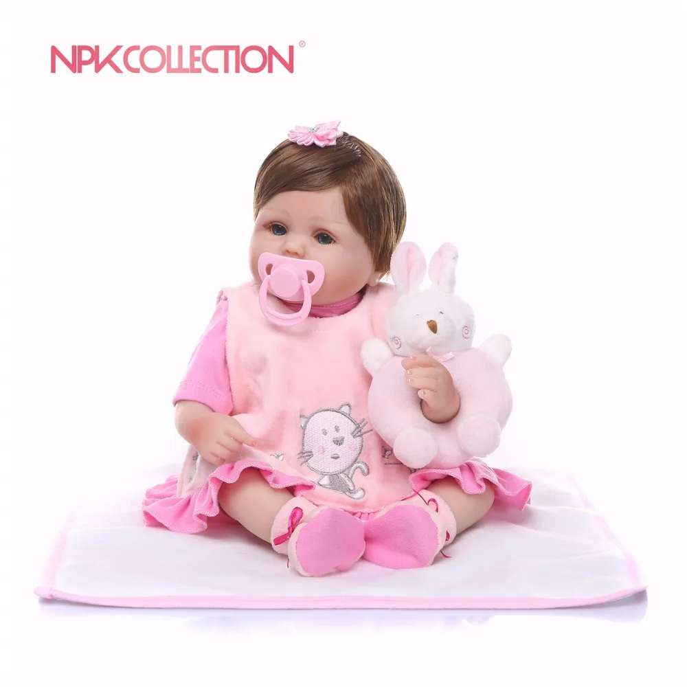 NPK 40 см реалистичные силиконовые Reborn Baby Doll детский приятель реалистичные милые Жираф Детские куклы для принцессы детские игрушки