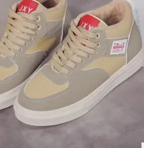 

2018 new plus velvet canvas shoes wild students Korean version of the warm shoes thickened two cotton shoes