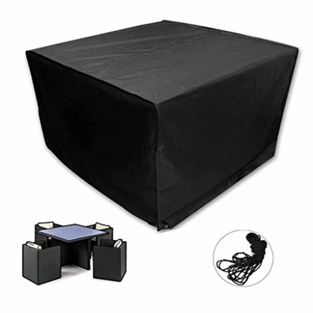 

210D Oxford Cloth Outdoor Dustproof Waterproof Cover Garden Chair Table Furniture Cover Rain Dirt UV Resistant
