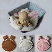 Fotografia do bebê recém-nascido posando travesseiro cesta de enchimento foto prop almofada da criança assistente cobertor 35x40cm