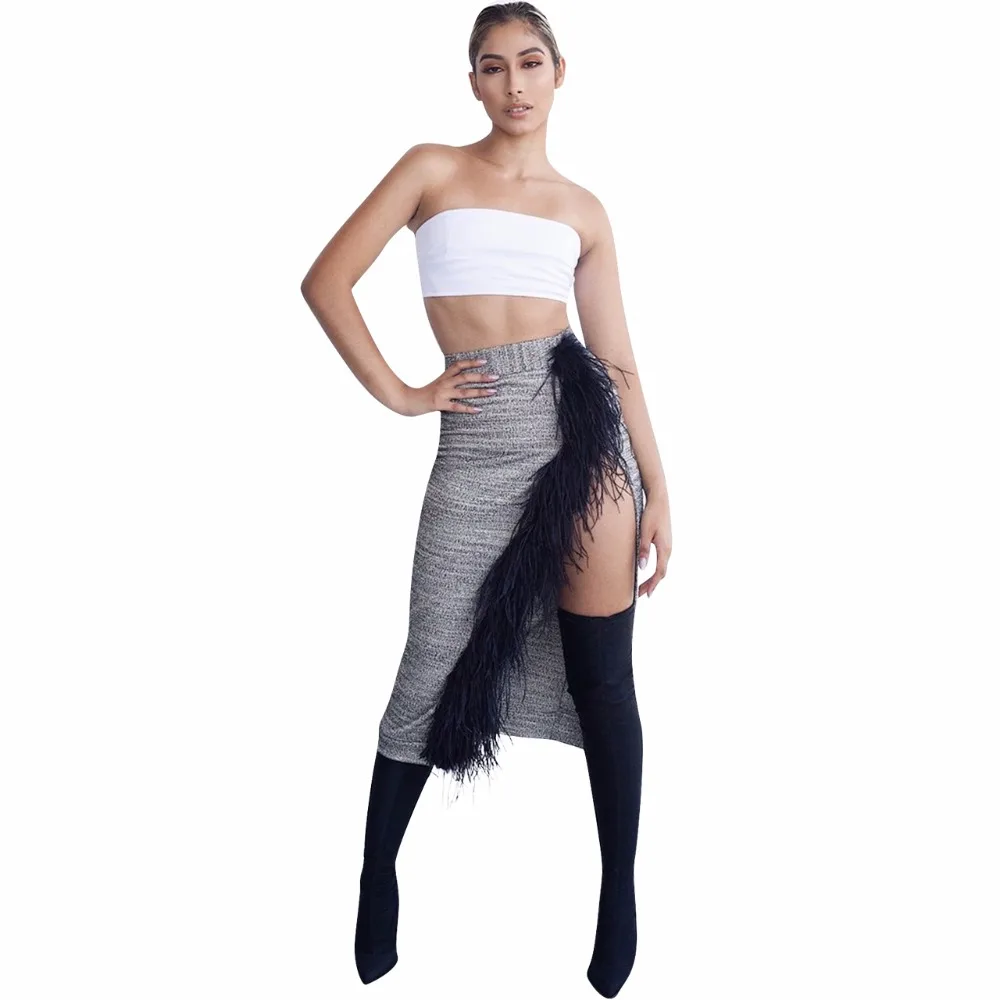 

Joiekuno Plush Asymmetrical High Street Fashion Skirts Women Bodycon 2019 Sexy Solid Modis Women Party Buttoms YD8050