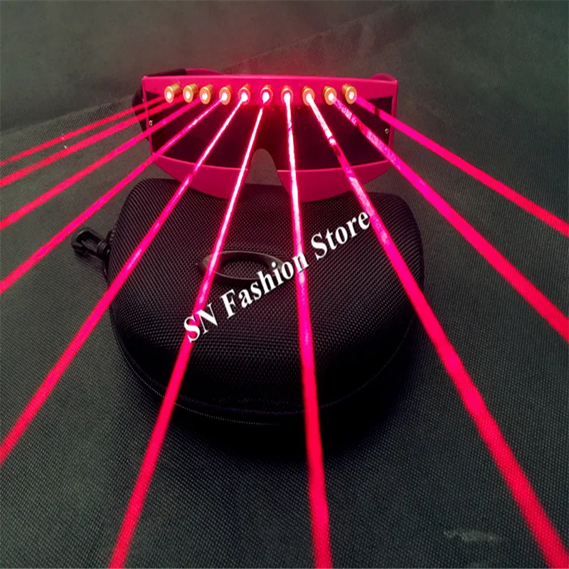 

T3 Laser red light glasses dj disco party bar wears nightclub catwalk ballroom dance costumes stage props laser suit supply