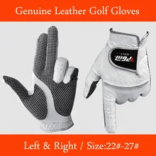 Darmowa wysyłka oryginalne skórzane rękawiczki golfowe męskie lewego prawego dłoni miękkie oddychające stuprocentowa skóra owcza rękawice golfowe akcesoria do golfa tanie tanio Prawdziwej skóry GM814