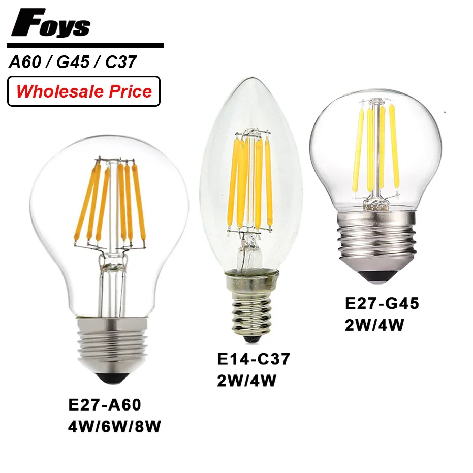 Lowest Price LED bulb E14 E27 220V A60 G45 C37 dimmable bombillas LED