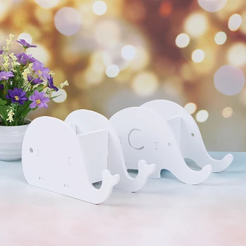 

Peerless Home Desktop Organizer Stationery Pencil Holder Wood Elephant Pencil Holder Phone Holder Pen Bracket Stand Storage Rack