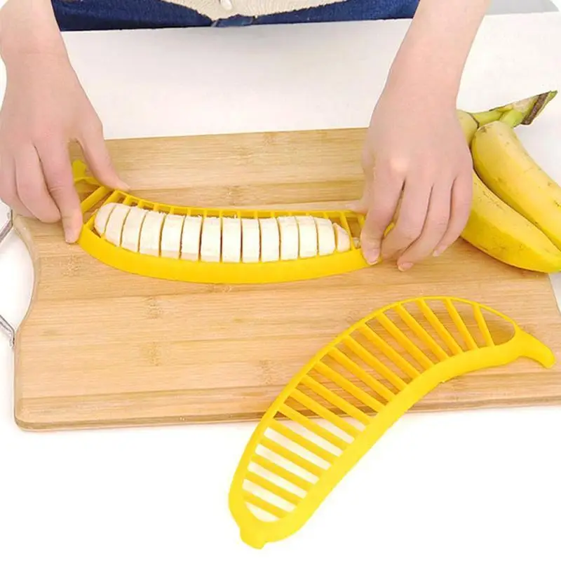 Пластик Банан Slicer Cutter огурец Chopper измельчитель быстро фруктовый салат Maker multi