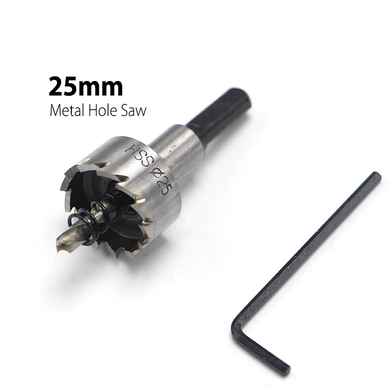 1Pc 25mm 0.98" Core Drill Bit Metal Hole Saw High Speed Steel Core Special for HSS Stainless
