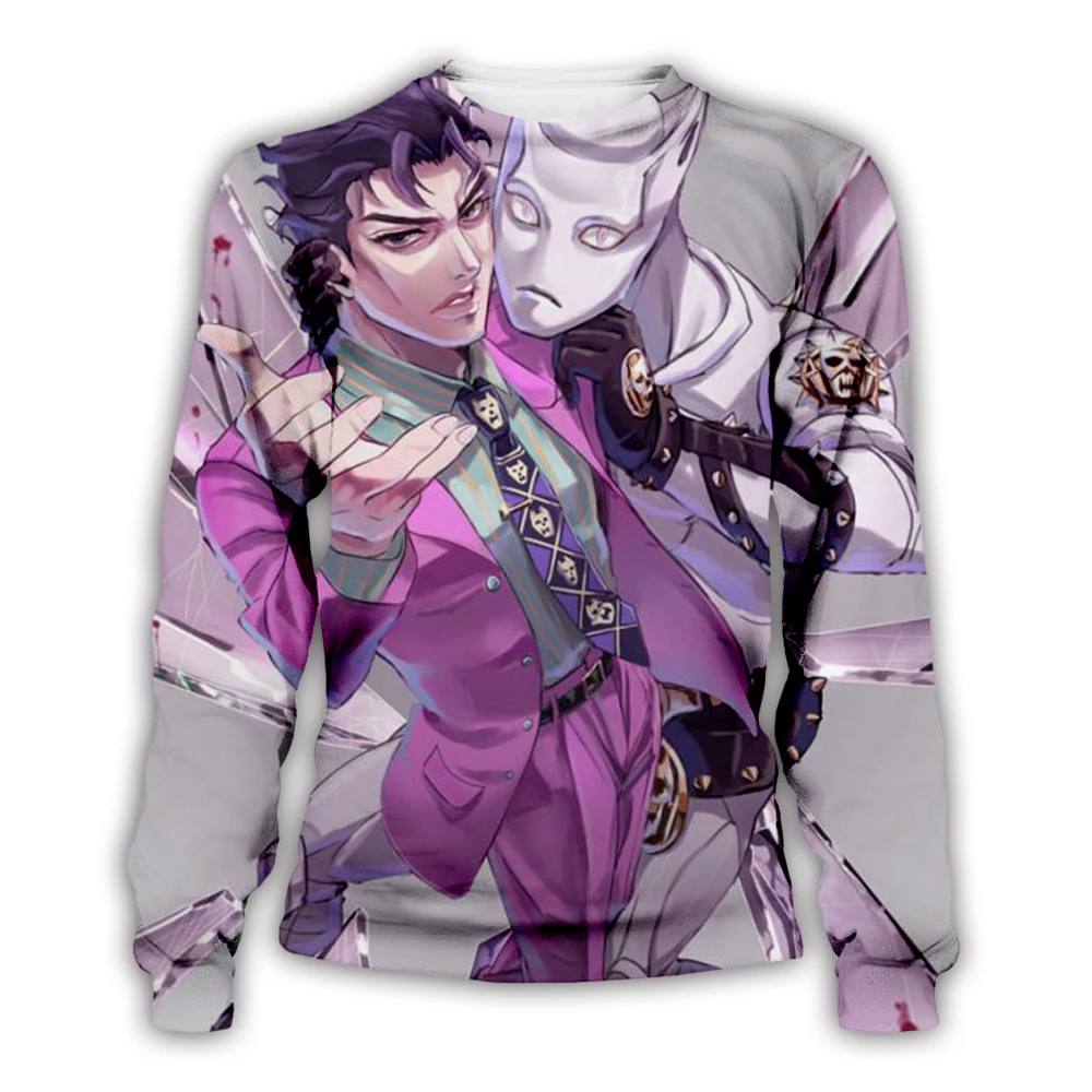 

New Anime Jojolion JoJo's Bizarre Adventure 3D Print Hoodies Sweatshirts short sleeve shirts Printing harajuku Tracksuits jacket