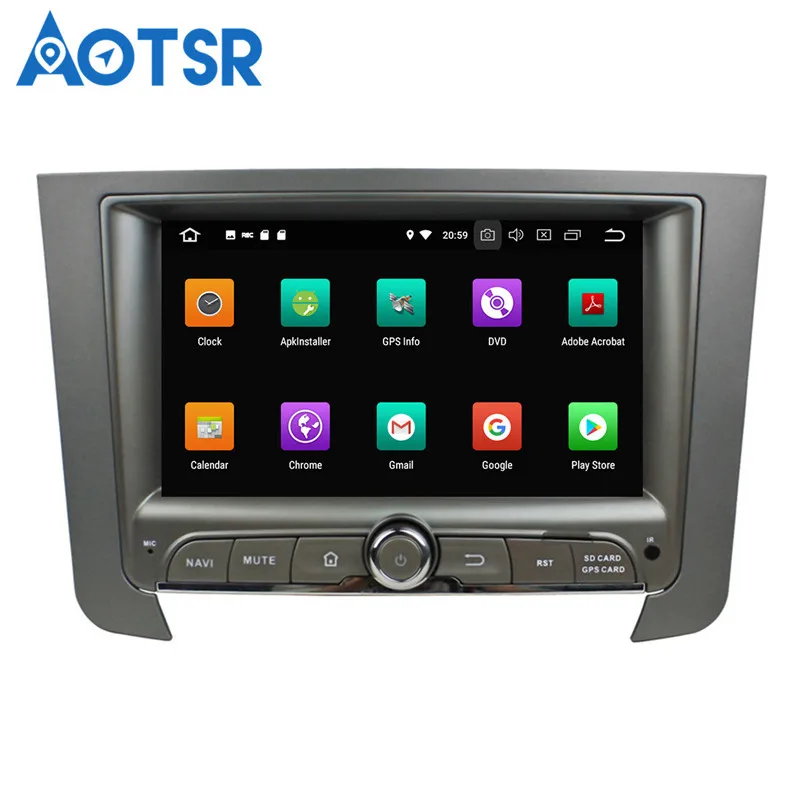 Excellent Aotsr Android 8.0 7.1 GPS navigation Car NO DVD Player For Ssangyong Rexton 2014 multimedia radio recorder 2 DIN 4GB+32GB 2