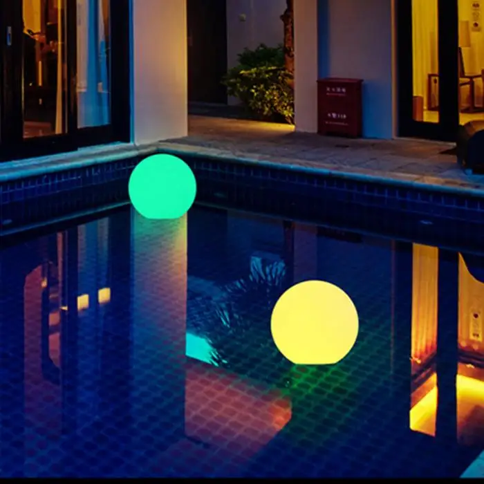 Солнечная энергия Светодиодная круглая лампа Изменение цвета/Устойчивый RGB свет перезаряжаемый бассейн Гирлянда для украшения сада GHS99