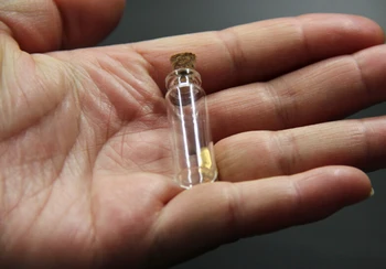 

500pcs/lot 11*35mm 2ml Clear Cork Stopper Glass Bottles Vials Jars Containers Small Wishing Bottle Home Decor Christmas Gifts