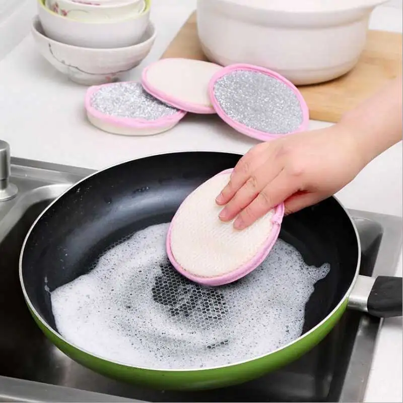 Scrubbing Pad Dish Wash For Stain Removal Scrubber Stainless Steel Wire