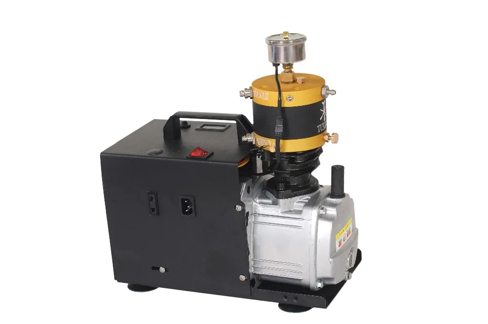 Skup 300BAR 4500PSI regulowane ciśnienie wysokiego ciśnienia pompy powietrza przenośne elektryczne sprężarki powietrza dla Airgun Scuba karabin PCP Inflator