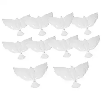 

20x Wedding Flying Pigeon White Peace Dove Foil Balloons for Christmas/valentine Day