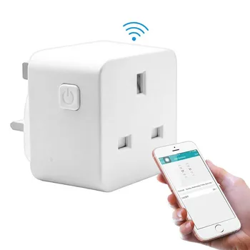 

HIPERDEAL Interruttore Wifi Alexa Smart WiFi Power Socket UK Plug Switch For Amazon Alexa/Google Home App Control 19Mar30