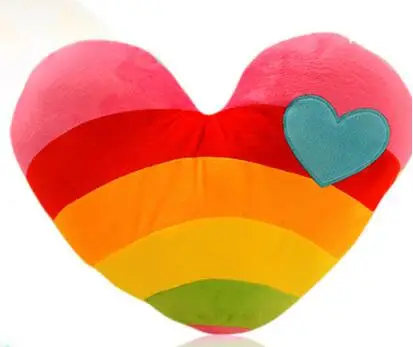 Кэндис Го! Супер милые плюшевые игрушки красочные Радуга облако звезда сердце мягкая подушка диванная подушка lover Подарок на день рождения 1 шт - Цвет: Розовый
