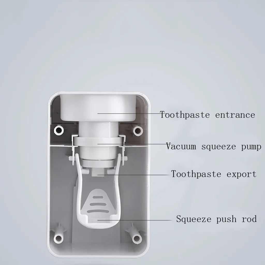 Креативный автоматический диспенсер для зубной пасты, набор настенных держателей для крепления на стену, аксессуары для зубных щеток