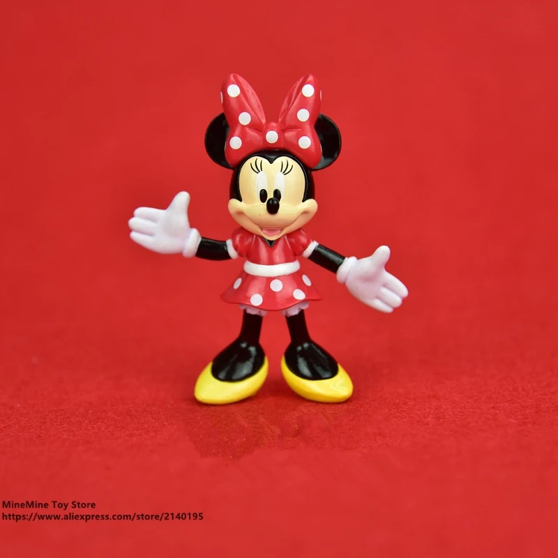 

ZXZ Mickey Mouse Minnie 7.5cm Model Anime Doll PVC Action Figures Accessories Figurines Toys For Kids Gift Children Toy