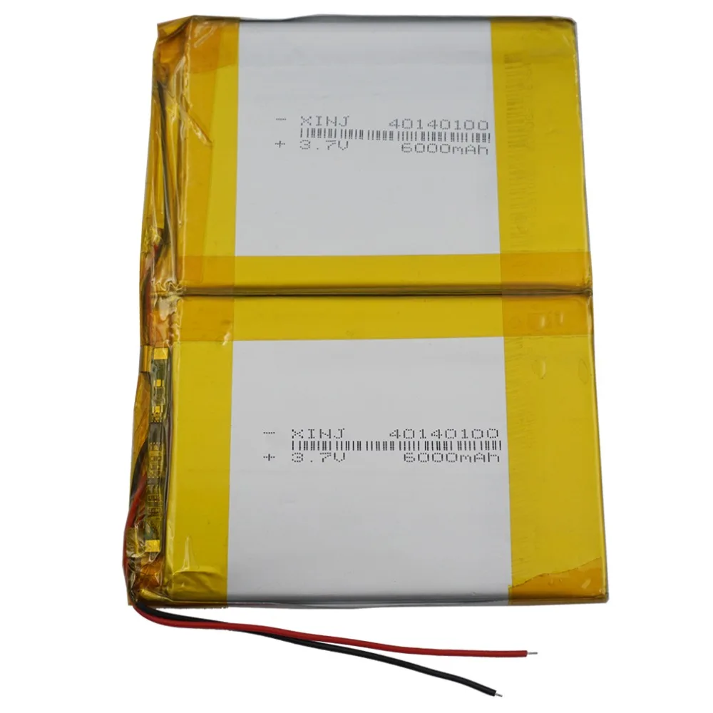 XINJ 3,7 V-7,4 V 3000 mAh-6000 mAh литий-полимерная аккумуляторная батарея литий-ионный Литий-полимерный элемент для gps портативный dvd планшет PC 40140100