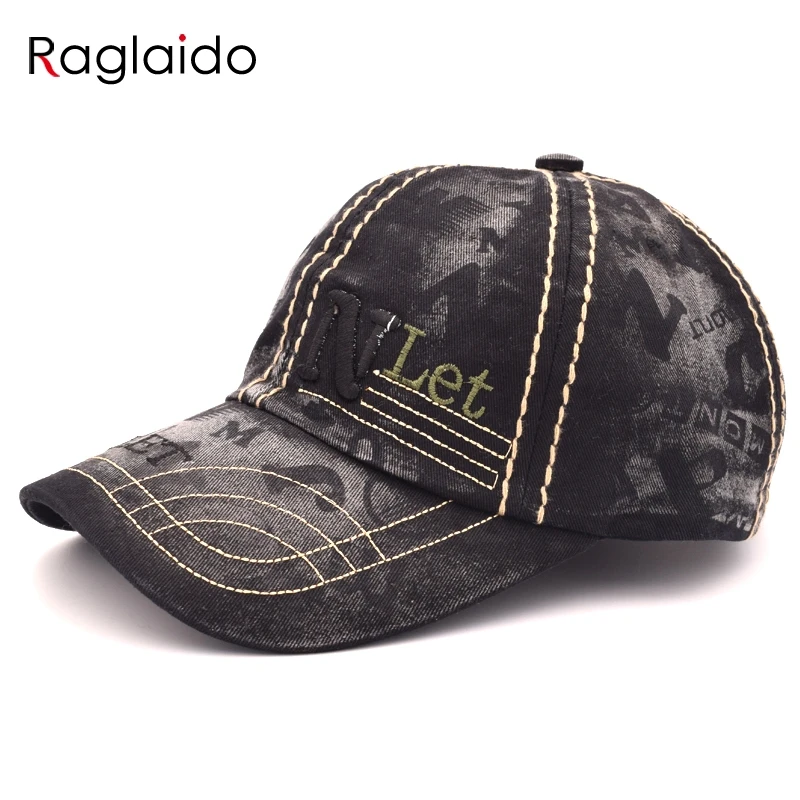 

Raglaido baseball cap letter cotton washing sport caps adjustable hats for women mensnapback hiphop summer spring cap LQJ01447