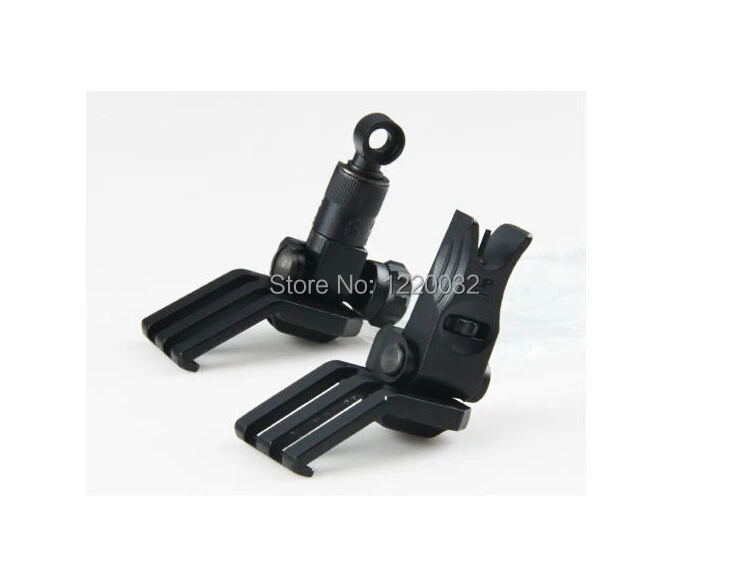 

free shipping- KAC 45 Degree Offset Micro Front and Rear Folding Sight Set For Hunting gun CNC Metal Sight