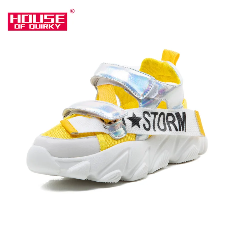 

Summer Breathable Platform Sport Sandals Hollow Out Round Toe Female Sandals Women Casual Shoes Ladies Platform Shoes 2019