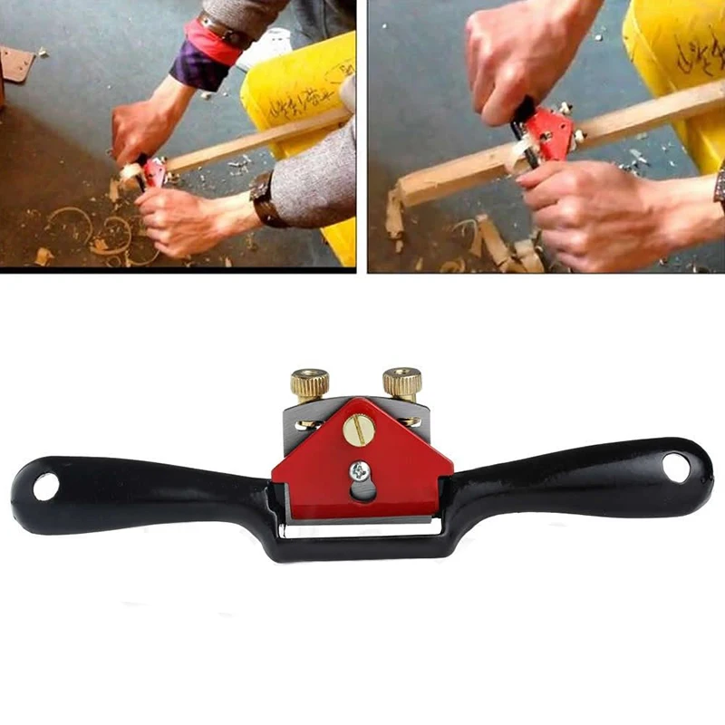 1pc 9inch High Quality Metal Blade Adjustable Wood Craft Spoke Shave Manual Woodworking Plane Hand Tools