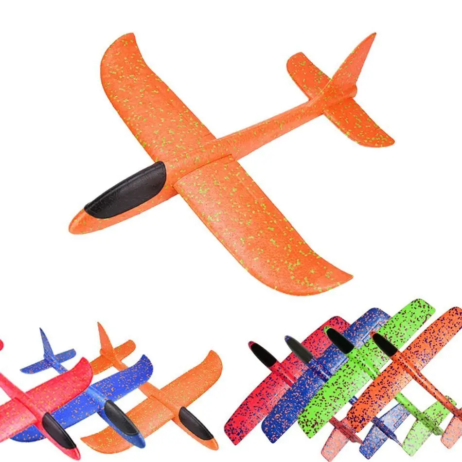 

2018Hot 48CM Glider Can Airplane Outdoor Parental Educational Toys For Children EPP Hand Launch Throwing Toys A Birthday Present
