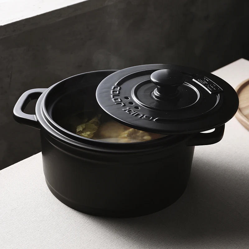 Японский стиль кастрюля eramic pot Бытовая кастрюля открытая огнеупорная жаростойкая суп посуда для заварки пузатую кастрюля для тушения