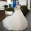 Ashley Carol Elegant Wedding Dresses For Women With Jacket 2 In 1 Appliques Lace Up Princess Wedding Gown Vestidos De Novia 1