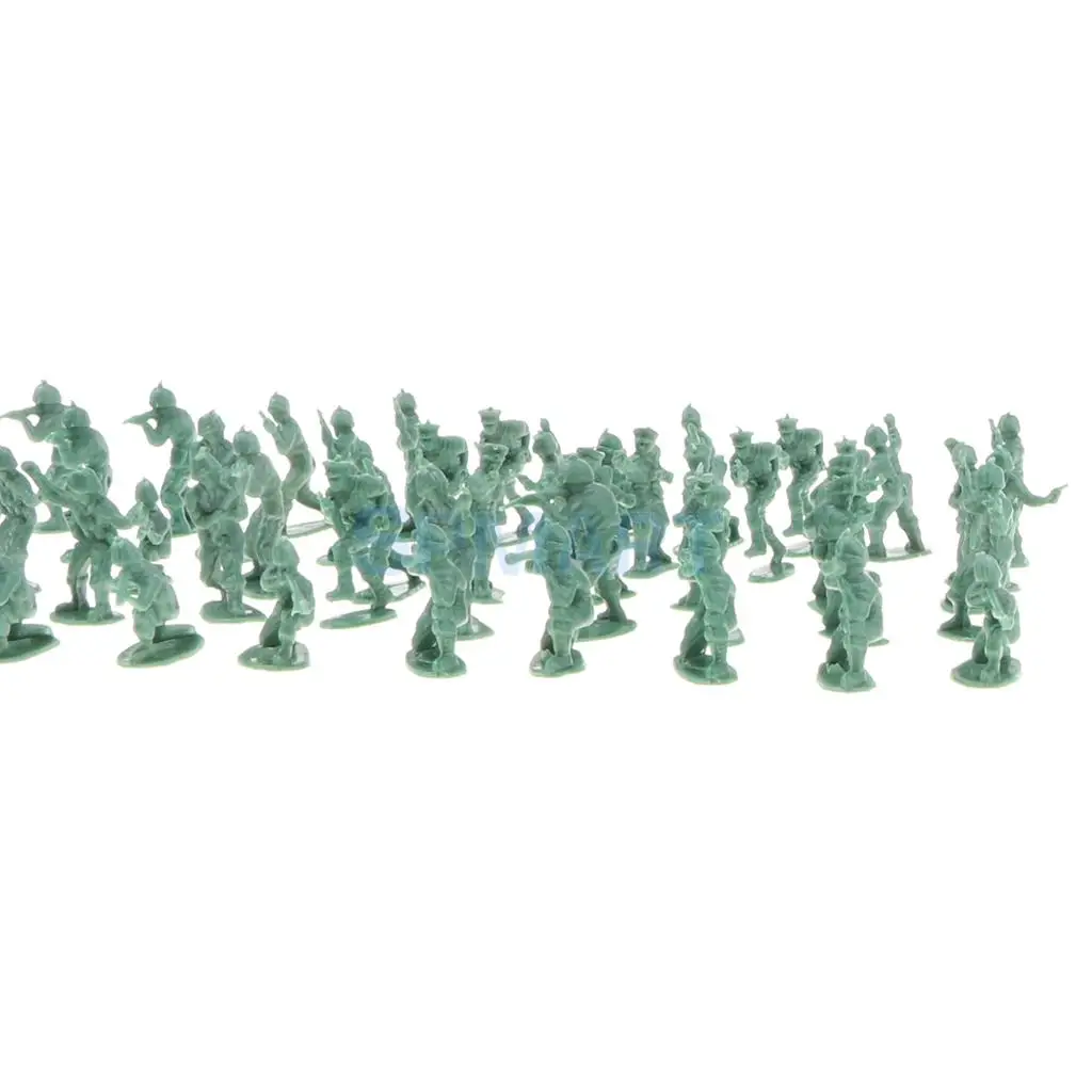 2 inches 1 Pounds Toy Army Green Soldier Figures 