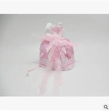 60 шт./лот PASAYIONE элегантное платье узор Детские коробки конфет Подарочная коробка для детского душа украшения день рождения подарок сувенир сумка