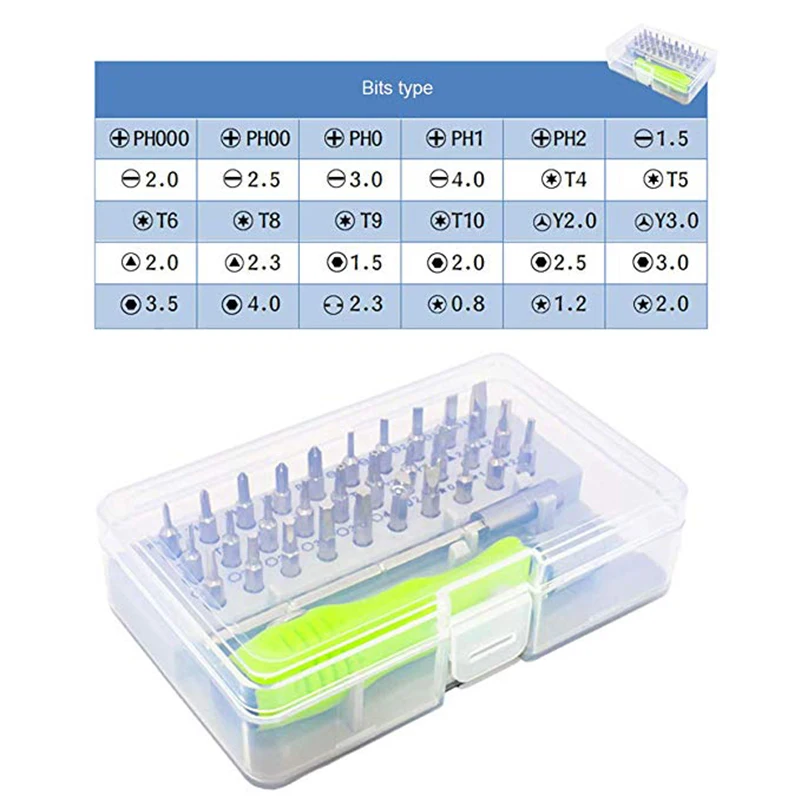 QUK 32 in 1 Screwdriver Set Precision Mini Magnetic Screwdriver Bits Repair Tools Kit for Phone Ipad Camera Maintenance Tool3