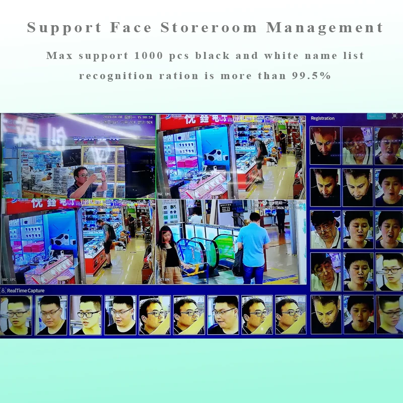 Face Recognition NVR 8 CH P2P IP Video Recorder Supports H.265 264 Onvif 1HDMI+1VGA Smart Video Analysis for IP Camera CCTV NVR