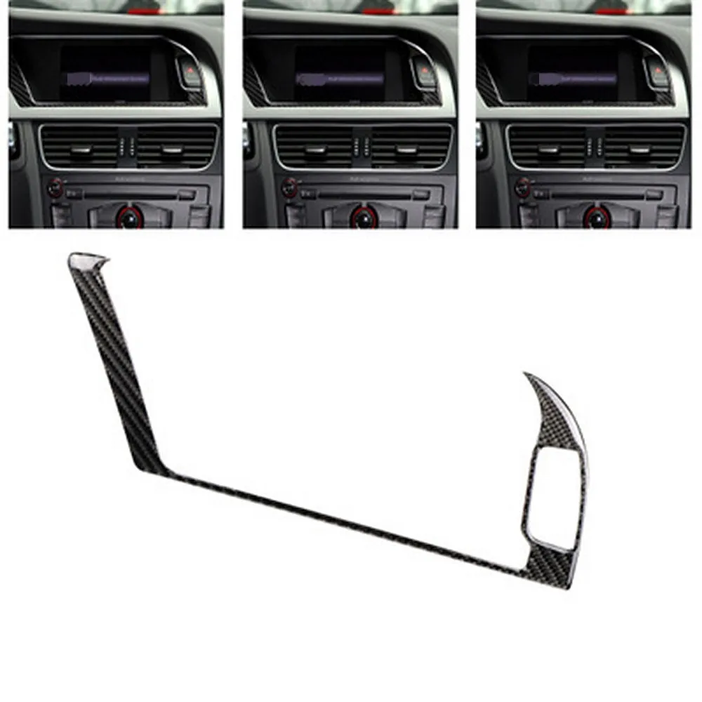 Автомобильная Рамка для экрана GPS навигации Audi A4 B8 A5 2009 2016 автомобильная наклейка