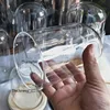 10*25cm Big Size Transparent Glass Dome Vase Home Decoration Antique Base Cover DIY Friend Birthday Gift Wedding Live Prop 5